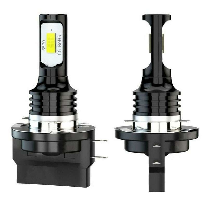 2pcs H11B 3570 2LED 80W Car Headlight Bulbs High Bright Fog Lights(Ice Blue)