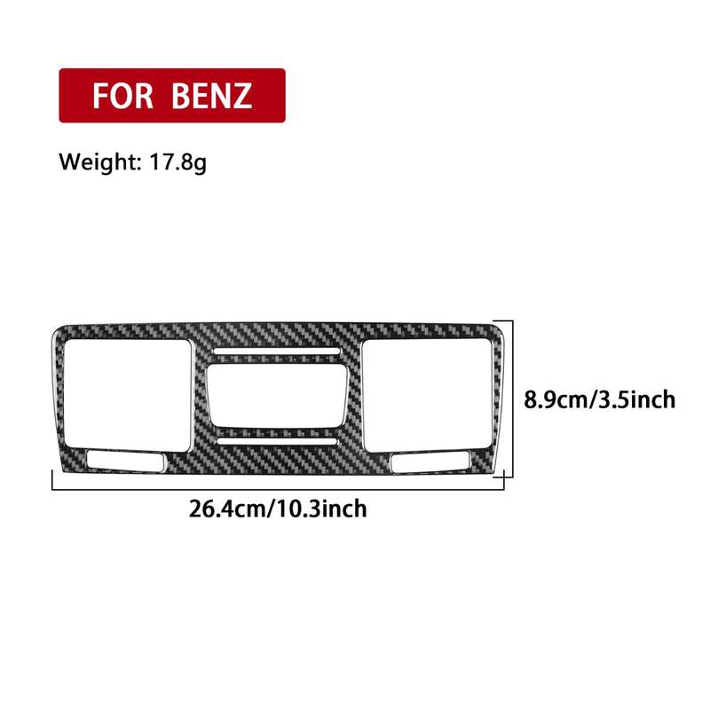 For Mercedes-Benz G-Class W463 2pcs /Set Multimedia Panel Decorative Sticker(Red)