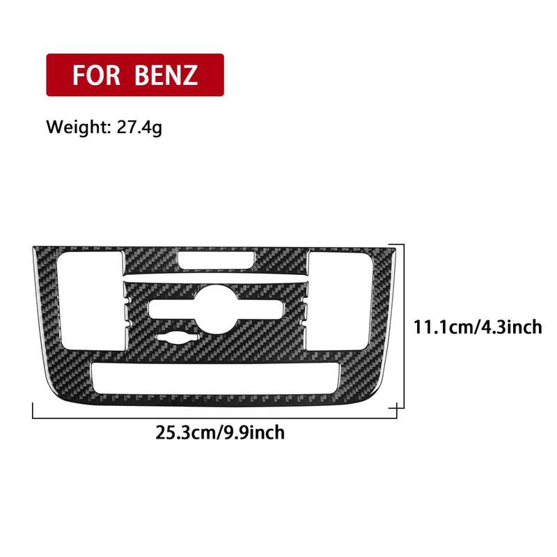For Mercedes-Benz G-Class W463 2pcs /Set Multimedia Panel Decorative Sticker(Red)