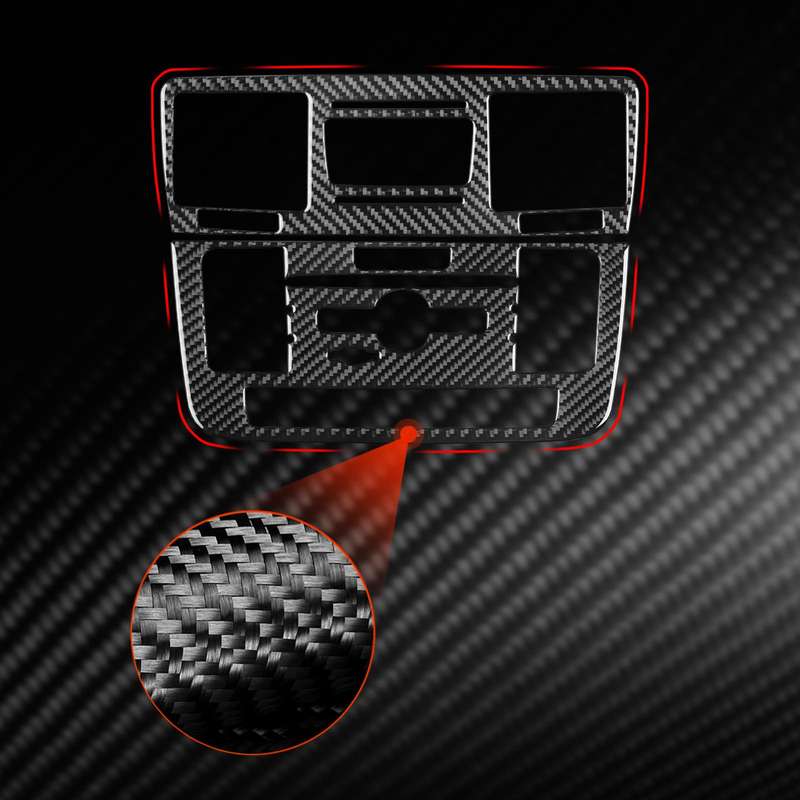 For Mercedes-Benz G-Class W463 2pcs /Set Multimedia Panel Decorative Sticker(Red)