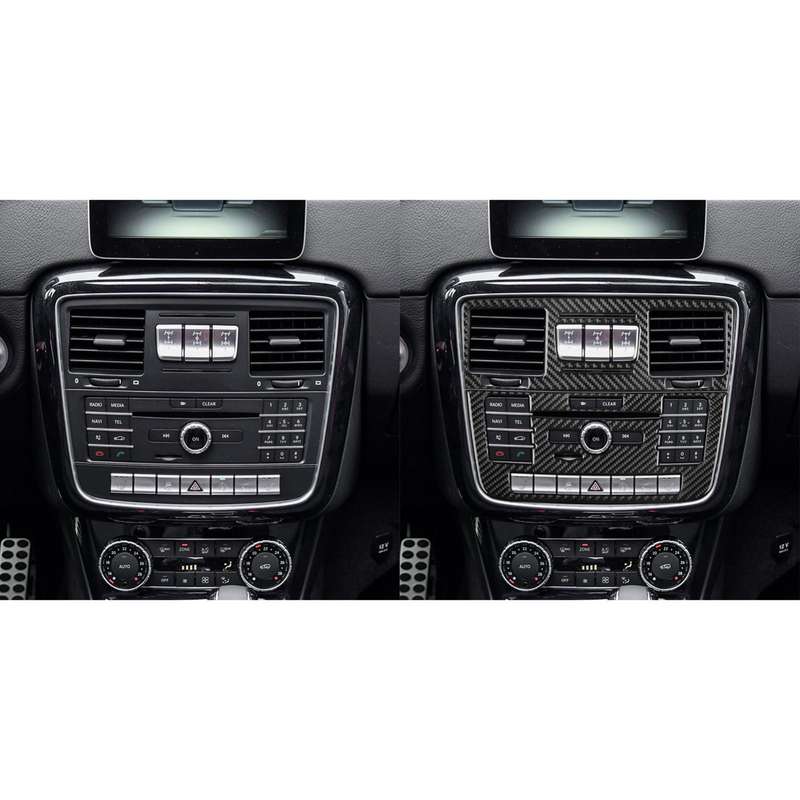 For Mercedes-Benz G-Class W463 2pcs /Set Multimedia Panel Decorative Sticker(Red)