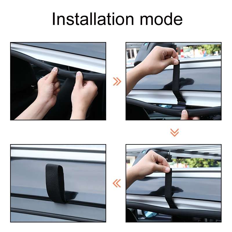 15 Cubic Feet Waterproof Car Roof Storage Luggage Bag(Black)
