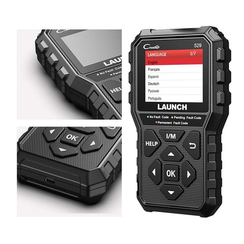 Launch Creader CR529 OBD2 Car Engine Fault Tester Code Scanner(Black)