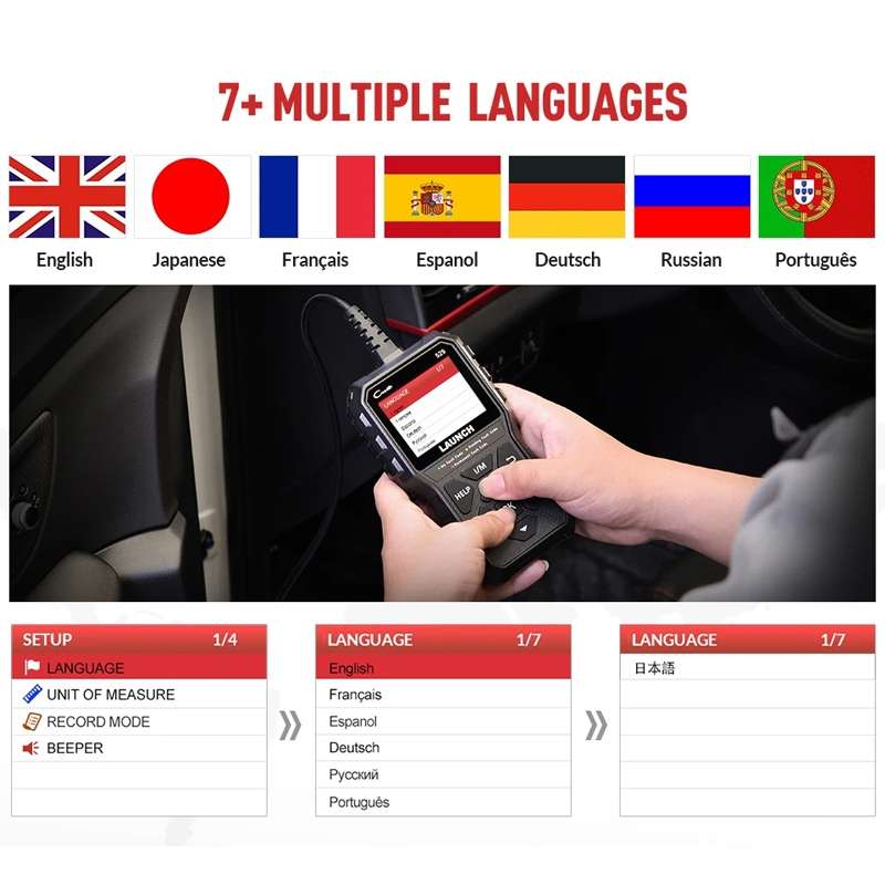 Launch Creader CR529 OBD2 Car Engine Fault Tester Code Scanner(Black)