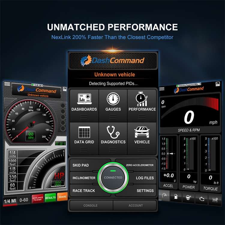 Nexas Bluetooth 5.0 OBD2 Diagnostic Scanner For IOS/Android