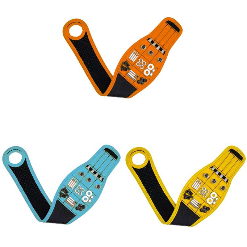Thumb Wrap Magnetic Metal Accessory Tool Storage Strap(Yellow)