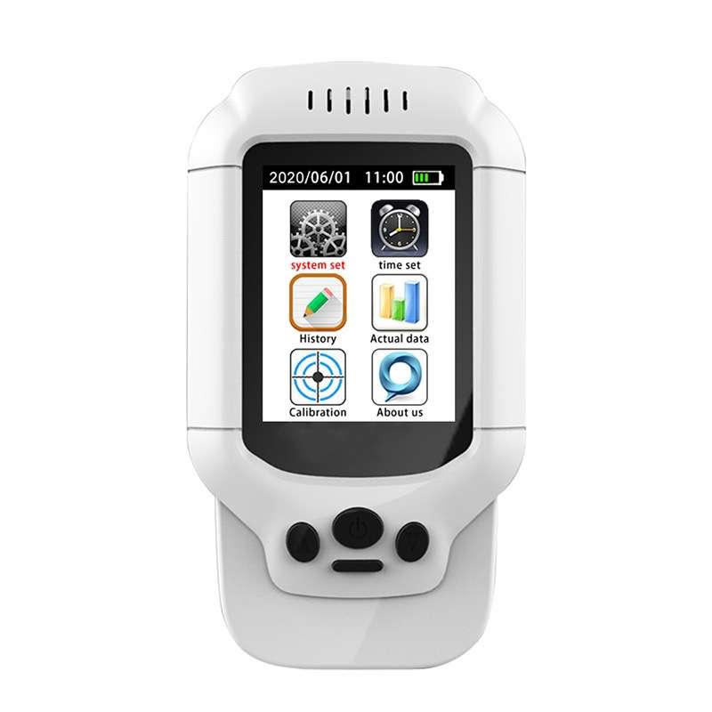 8-In-1 Air Quality Detector PM2.5 / PM1.0 / PM10 / HCHO / TVOC / O3 / Temperature / Humidity Monitor