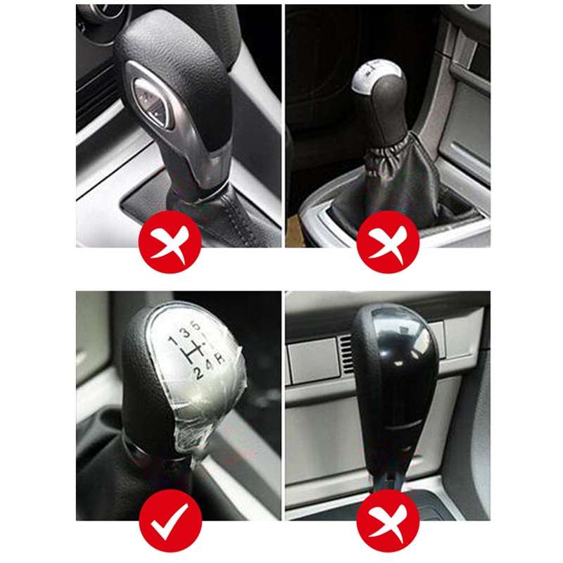 Automotive Silicone Manual Automatic Shift Lever Protective Cover, Size: Handbrake Red