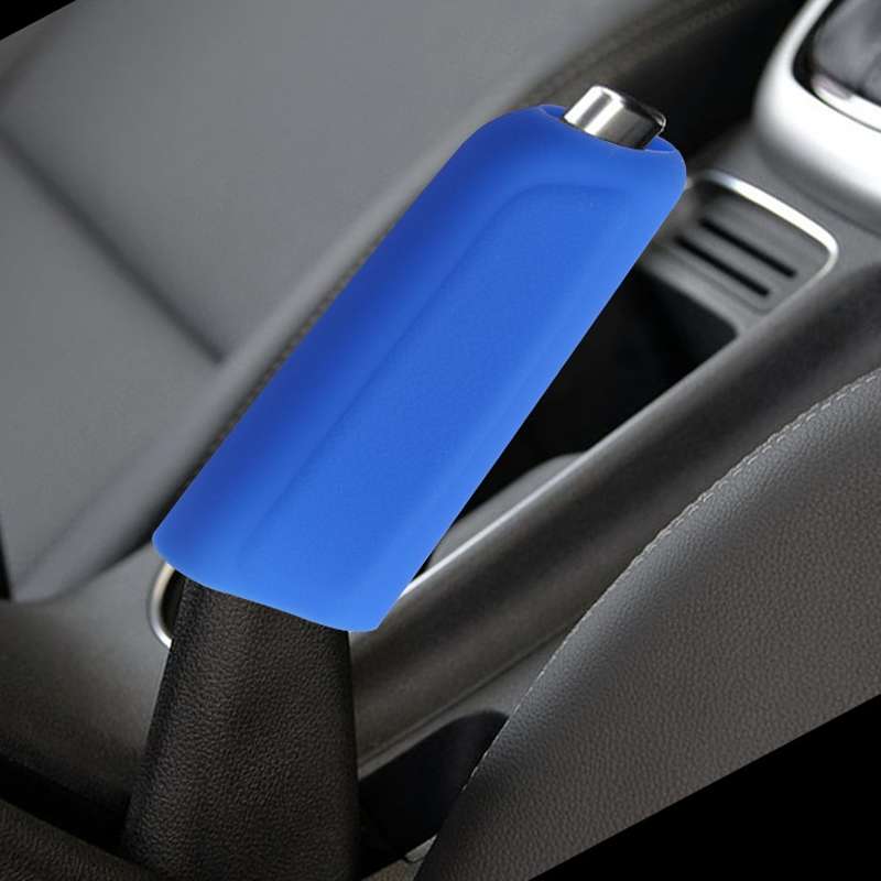 Automotive Silicone Manual Automatic Shift Lever Protective Cover, Size: Handbrake Red