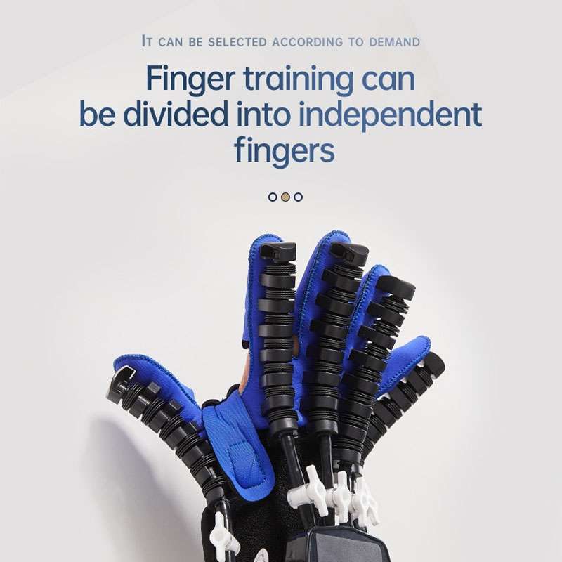Intelligent Robot Split Finger Training Rehabilitation Glove Equipment With EU Plug Adapter, Size: