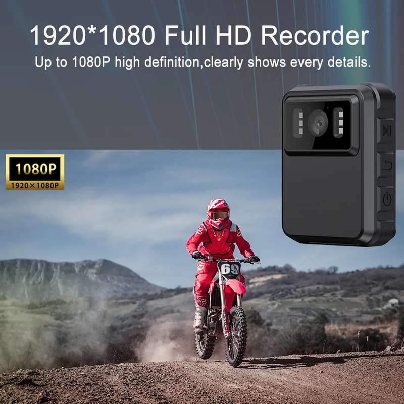 L9 1080P 2.0 Inch IPS Screen Video Recorder With Back Clip IP65 Waterproof Mini Camcorders