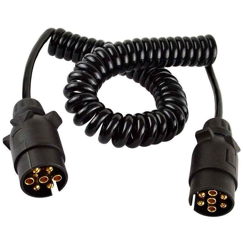 European 7 Pin 12 Volt Car Trailer Connector With Wire(1101)