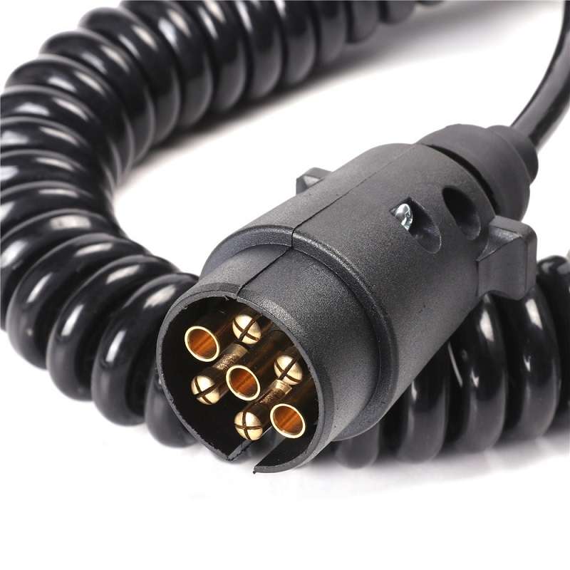European 7 Pin 12 Volt Car Trailer Connector With Wire(1101)