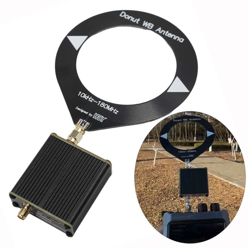 Donut Broadband Antenna With Low Impedance Converter(Black)