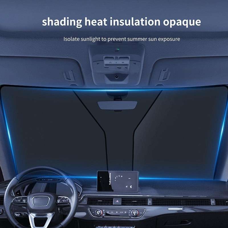 Car Windshield Sun Protection Heat Insulation Special-shaped Sunshade, Size: Large