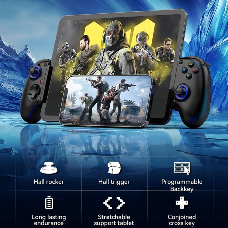 BSP-D10S Wireless Stretch Game Controller With Heat Dissipation Fan for Switch / Android / IOS