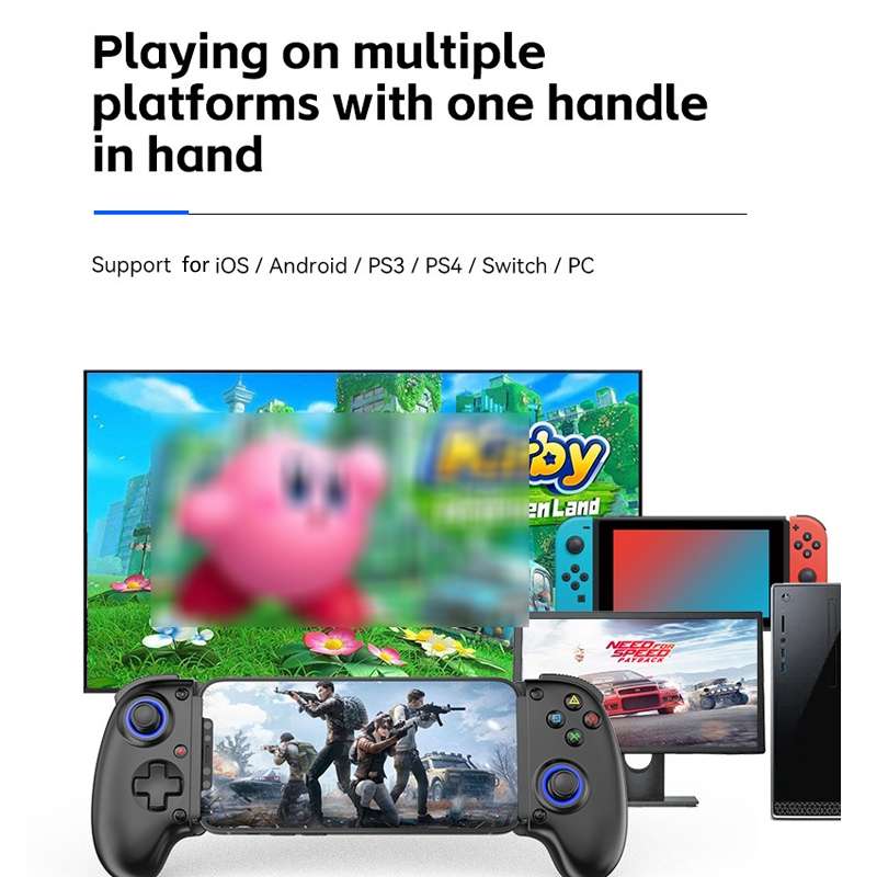 BSP-D10S Wireless Stretch Game Controller With Heat Dissipation Fan for Switch / Android / IOS