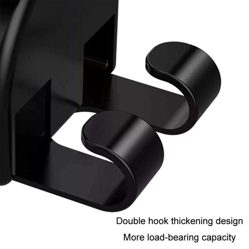 2pcs Car Multifunctional Cup Holder Storage Hook Mobile Phone Holder(Black)