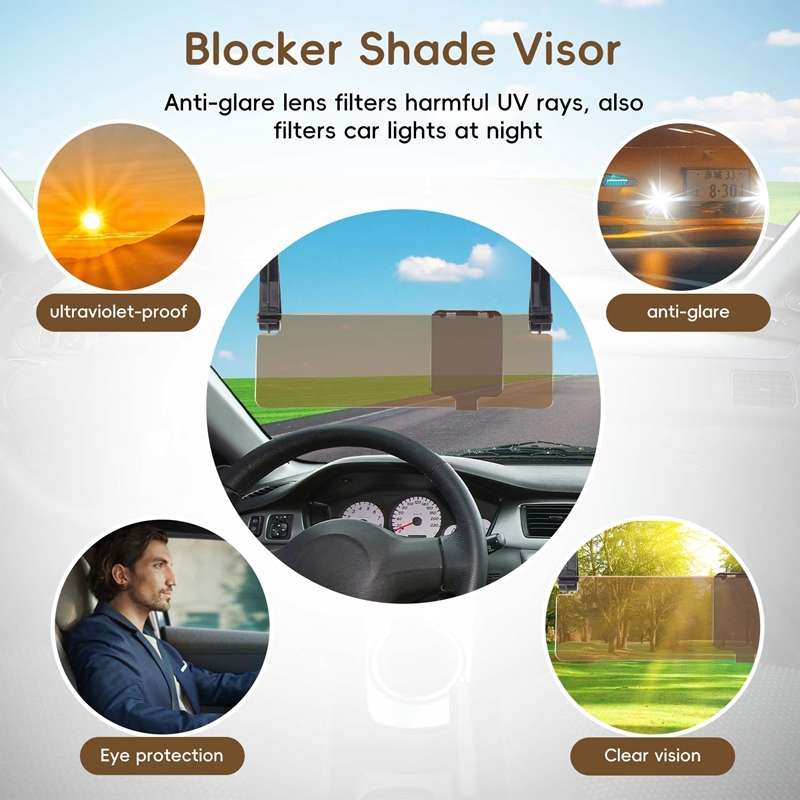 29.5x9.5cm Car Anti-Glare Sun Visor