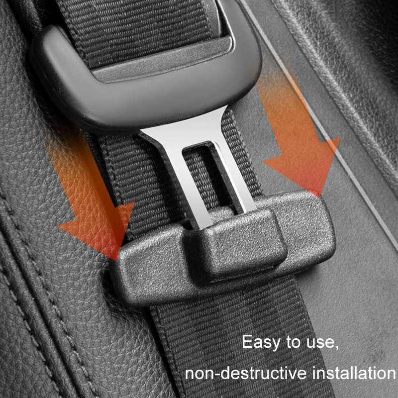 1pair Car Seat Belt Adhesive Buckle Fastener Adjustment Limiter
