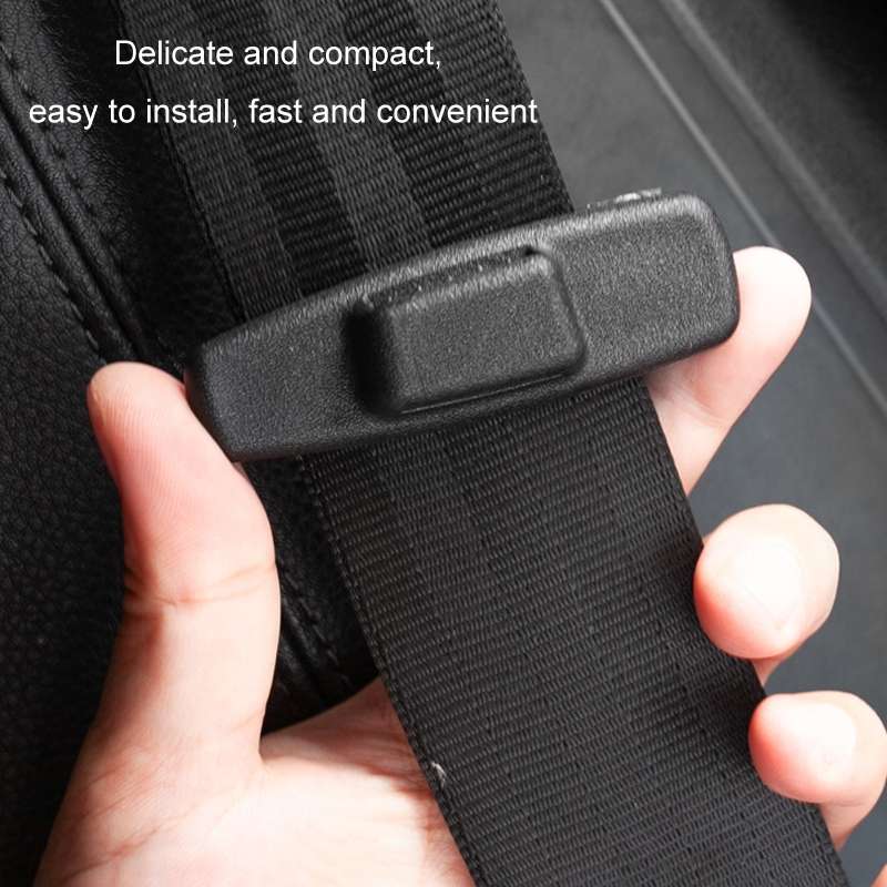 1pair Car Seat Belt Adhesive Buckle Fastener Adjustment Limiter