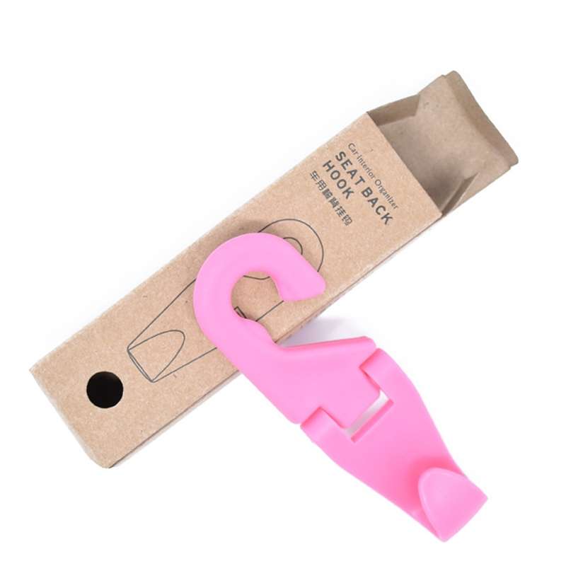 2pcs Mini Car Seat Back Plastic Hook(Random Color Delivery)