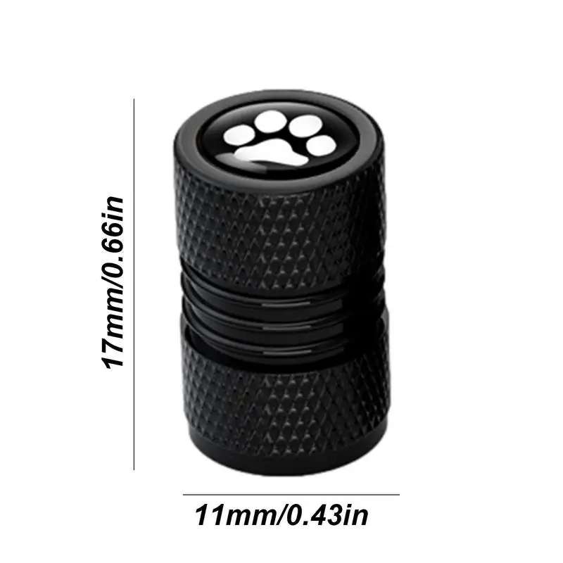 4pcs /Set Bear Claw Car Tire Modification Valve Protective Cap(Silver)