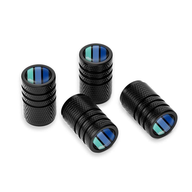 Aluminum Alloy Car Tire Decorative Valve Cap(Black)