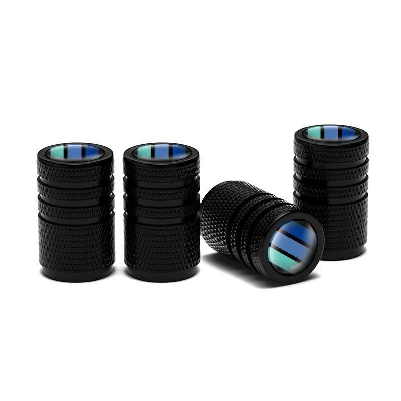 Aluminum Alloy Car Tire Decorative Valve Cap(Black)