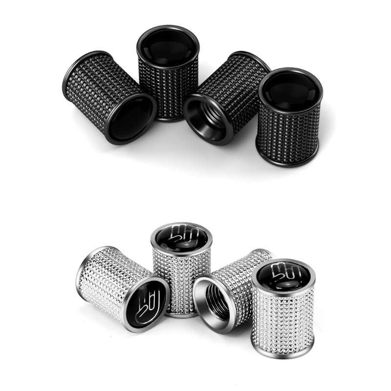 4pcs /Set Zinc Alloy Car Tire Modified Valve Cap(Silver)