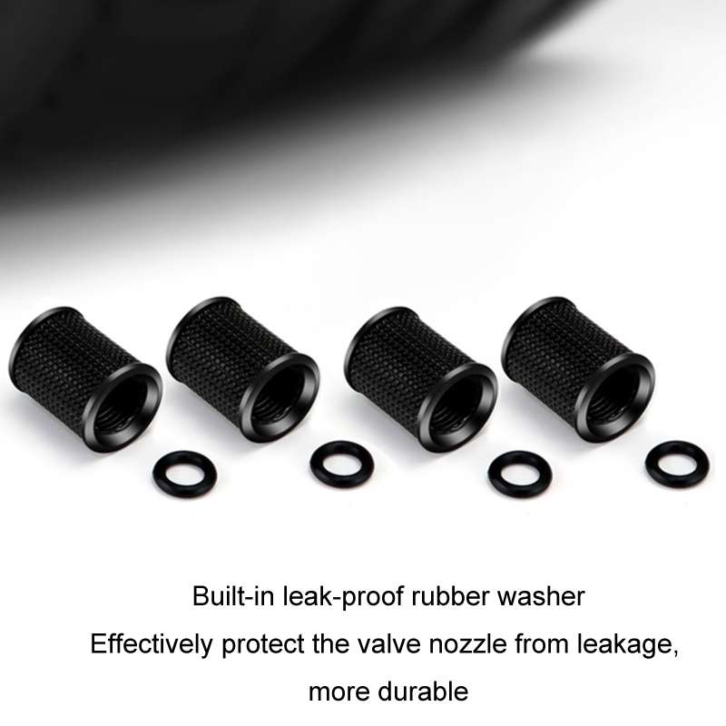 4pcs /Set Zinc Alloy Car Tire Modified Valve Cap(Silver)
