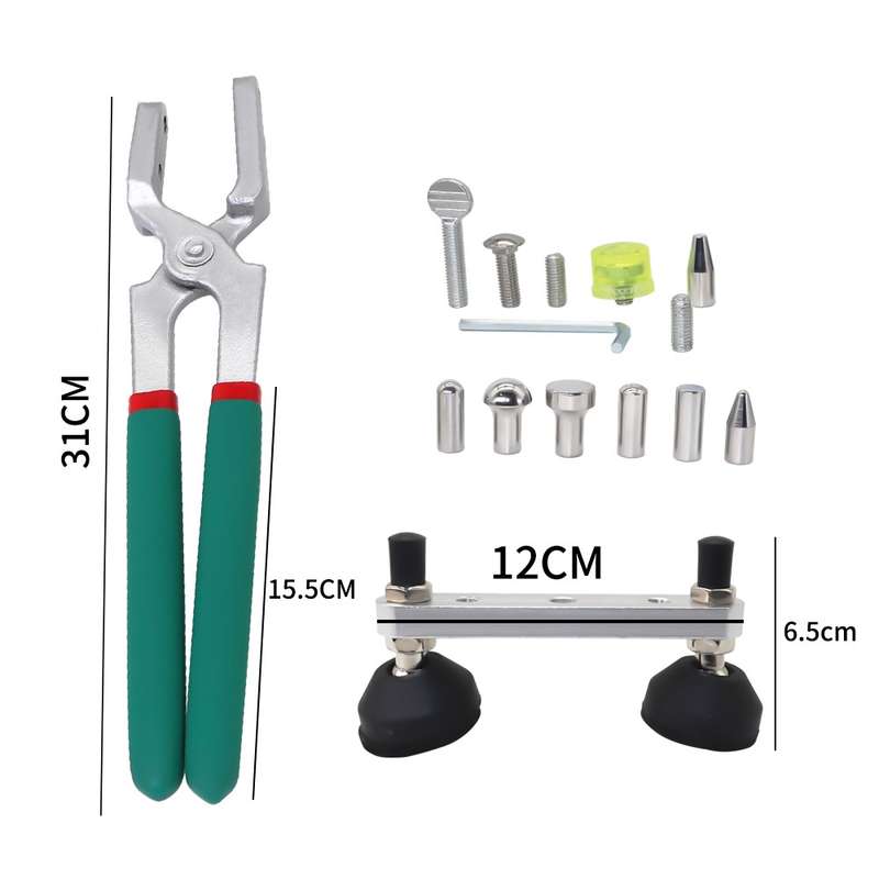 Car Dent Repair Crimping Pliers Door Edge Dent Repair Tool(Silver)