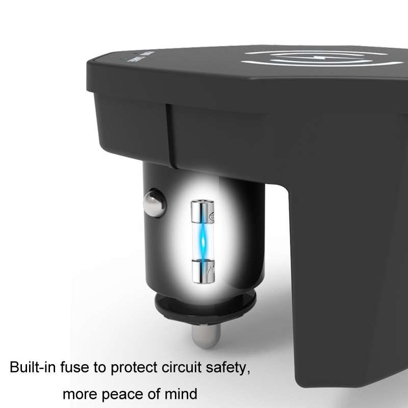 For Audi A6L 15W Car Cigarette Lighter Magnetic Wireless Charger, For Left And Right Driving