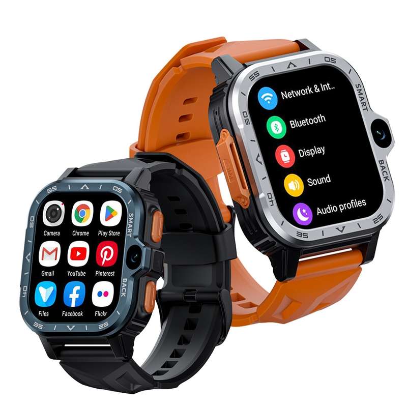 LOKMAT APPLLP 4 MAX 2.02-inch Android 8.1 Full Network Wifi Card Bluetooth Smart Watch(Navy Blu
