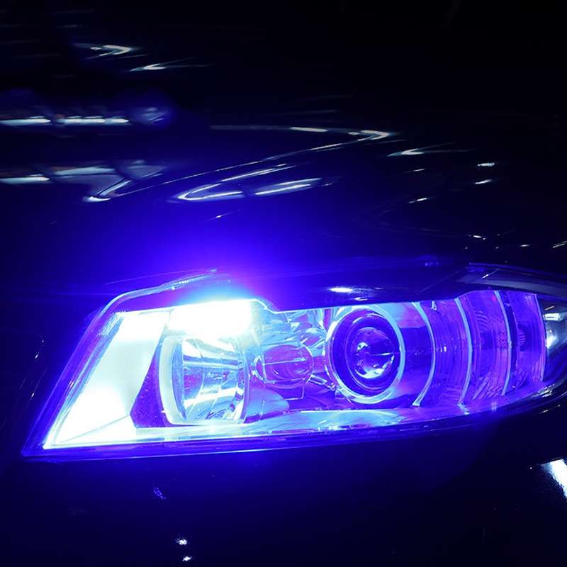 10pcs W5W Width Indicator Light Flashing LED Crystal License Plate Light(White)