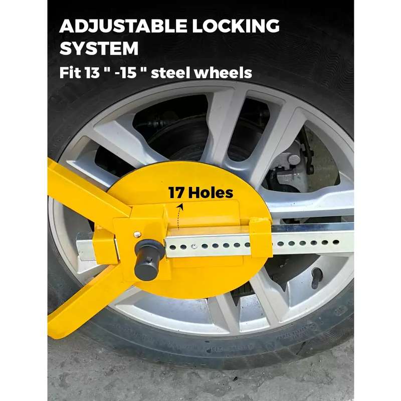 Car Anti-theft Lock SUV Wheel Three-prong Lock With Suction Cup, Style: Ordinary