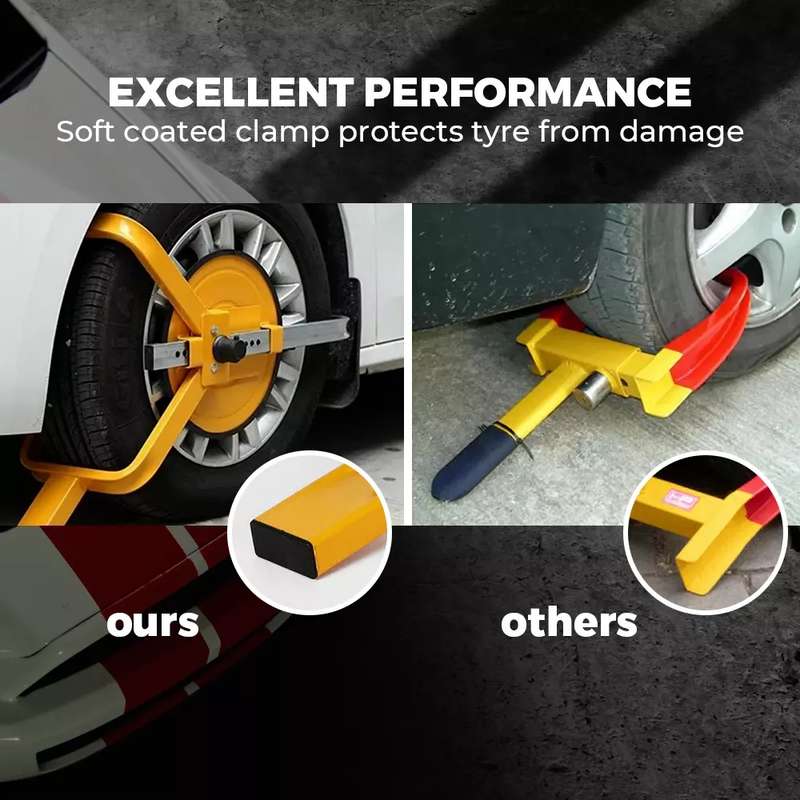Car Anti-theft Lock SUV Wheel Three-prong Lock With Suction Cup, Style: Ordinary