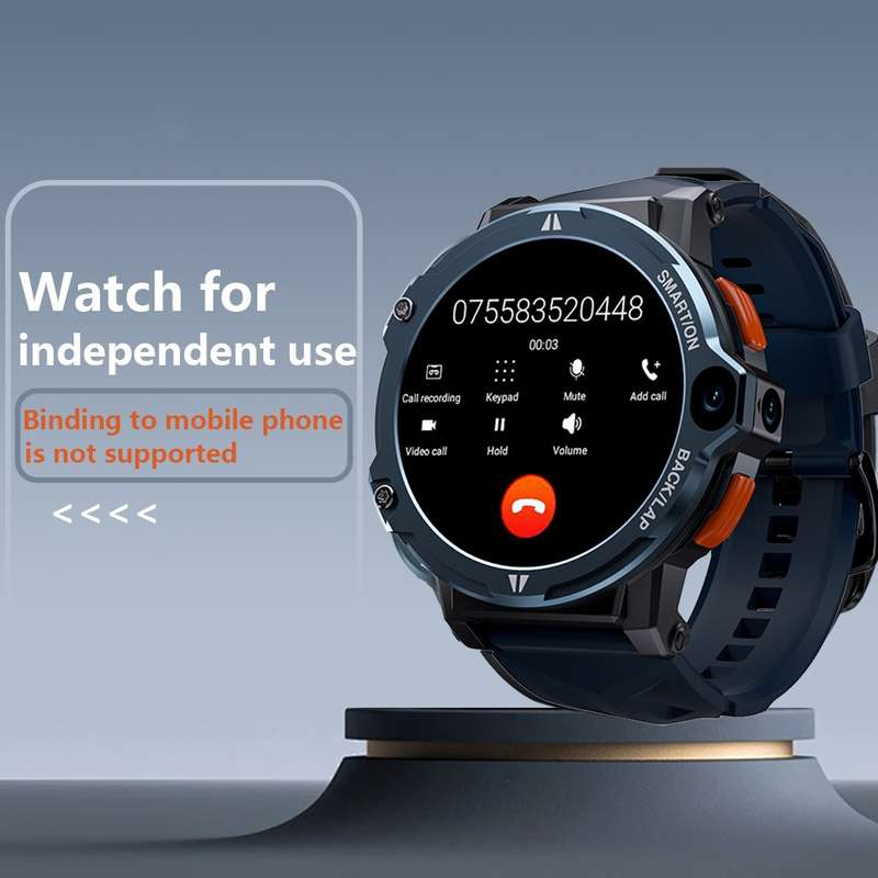 LOKMAT APPLLP6 PRO 1.54-inch 4G+64G Android 8.1 Dual-camera Independent Card Smart Watch(Silver