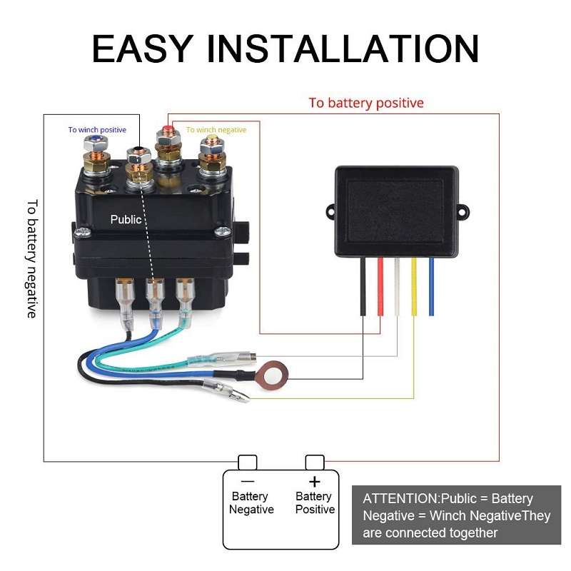 Wireless Remote Control SUV Truck Electric Winch, Model: 213X