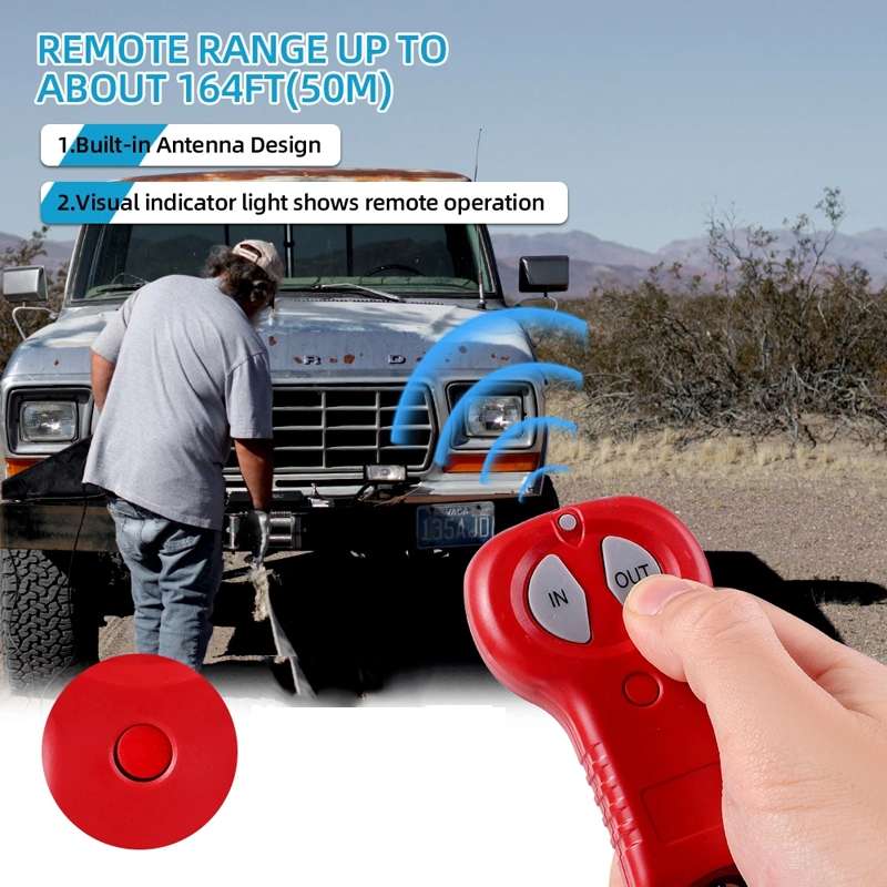 Wireless Remote Control SUV Truck Electric Winch, Model: 213X