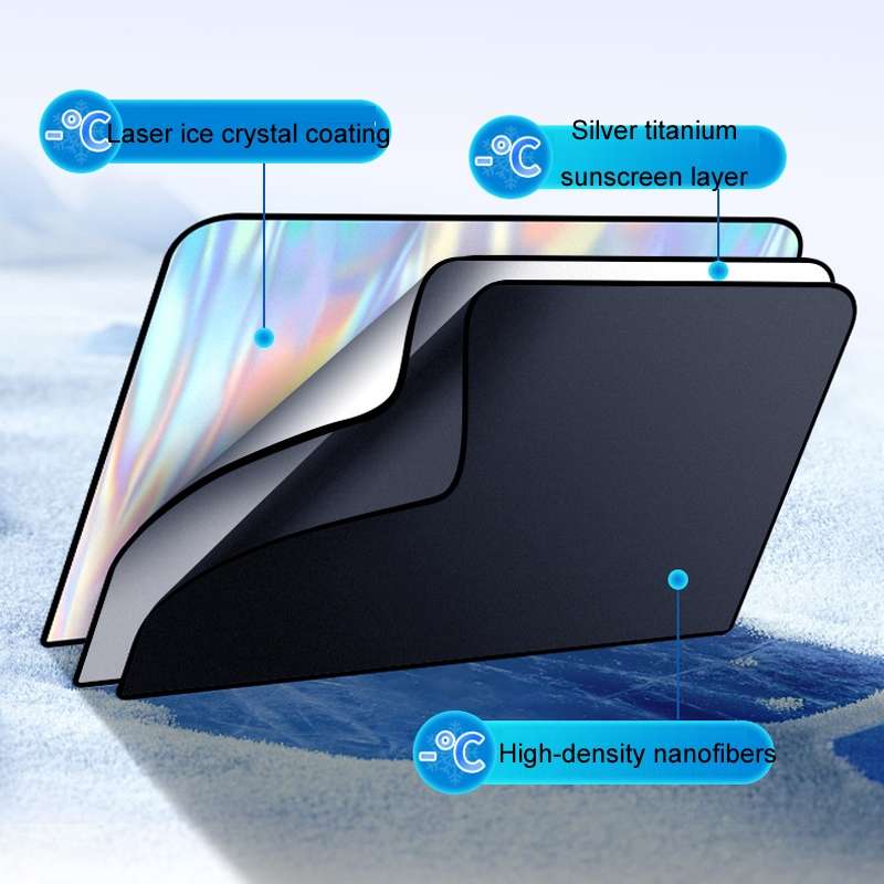 Colorful Titanium Silver Magnetic Car Sun Protection Sunshade Curtain(Back Seat)