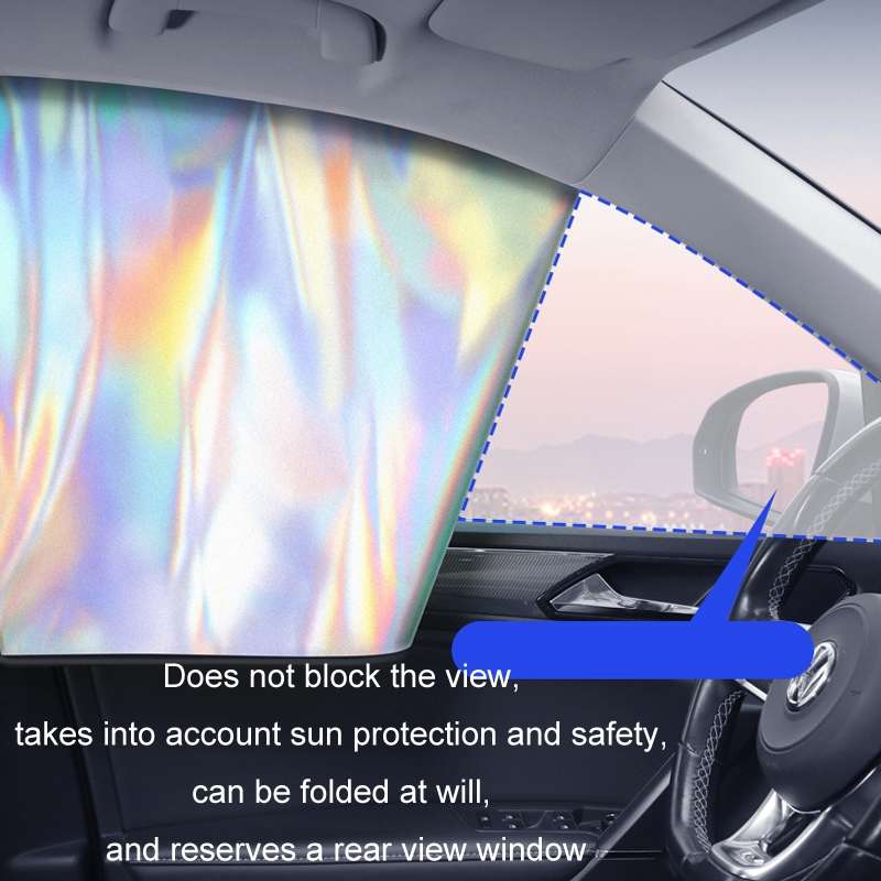 Colorful Titanium Silver Magnetic Car Sun Protection Sunshade Curtain(Back Seat)