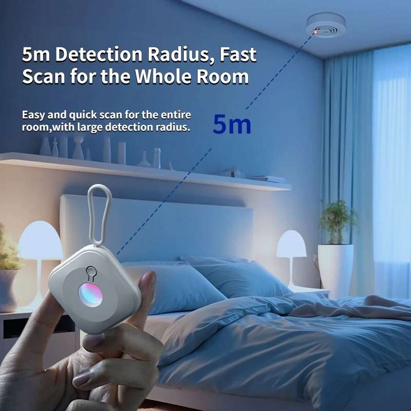 Camera Detector Hotel Anti-Shooting Surveillance Infrared Inspector(White)