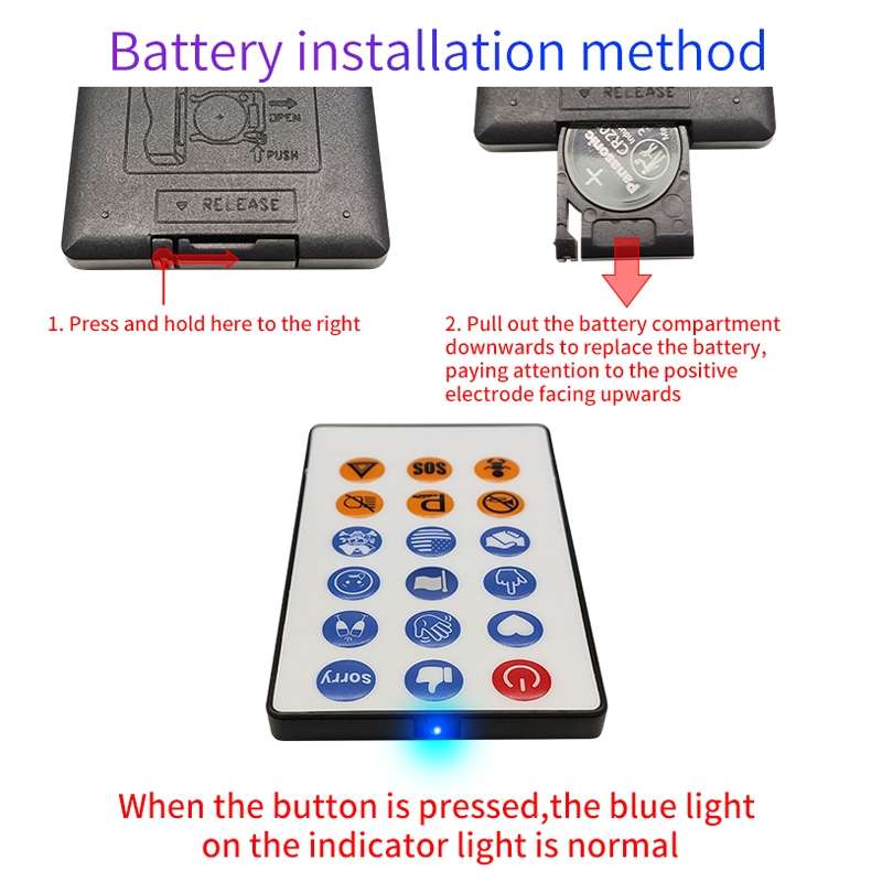 HI.GROOM Car LED Customized Pixel Emoticon Lights Bluetooth Remote Control Interactive AI Screen, St