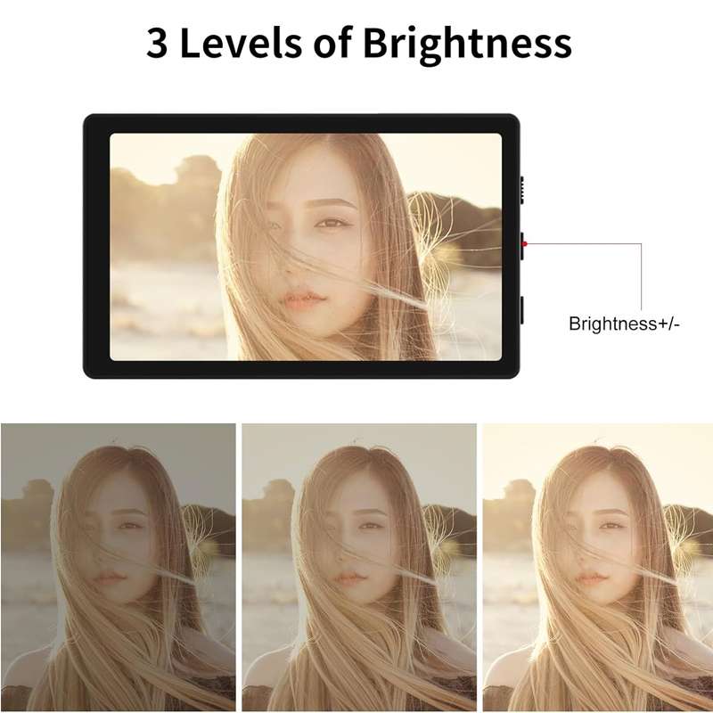 KingMa PH01 Smartphone Mini Monitors Sync Rear Camera Selfie Screen with Magnetic Phone Clip