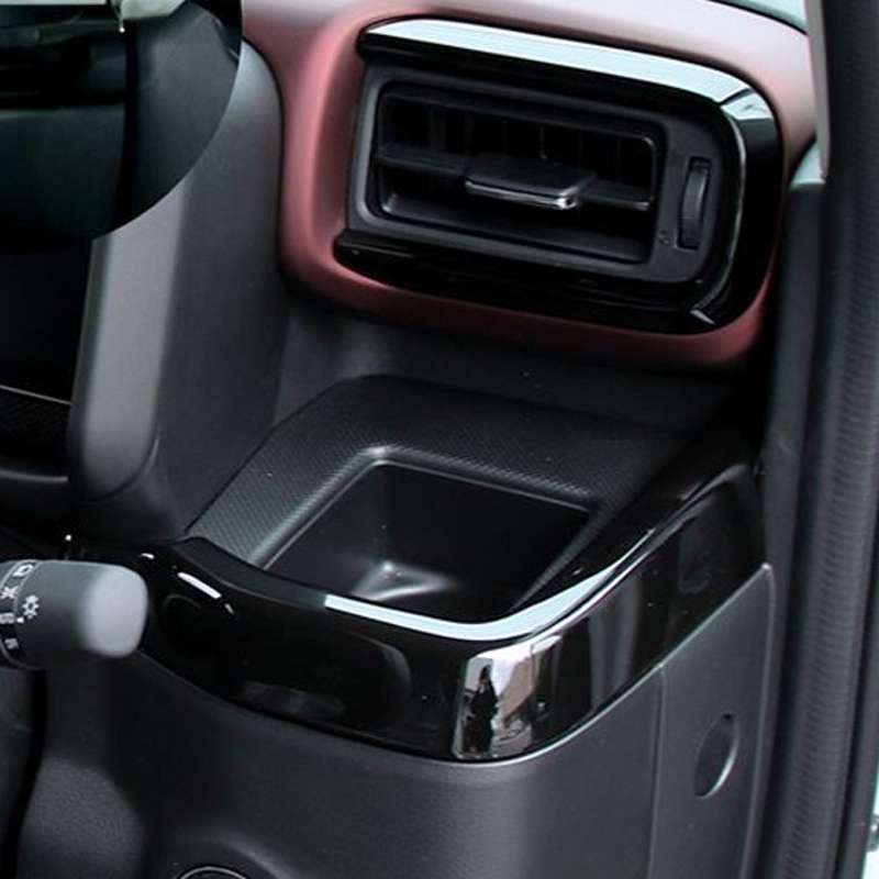 For 2024 Suzuki Spacia Custom Right-hand Drive Dashboard Center Control Strip Sticker(Black)