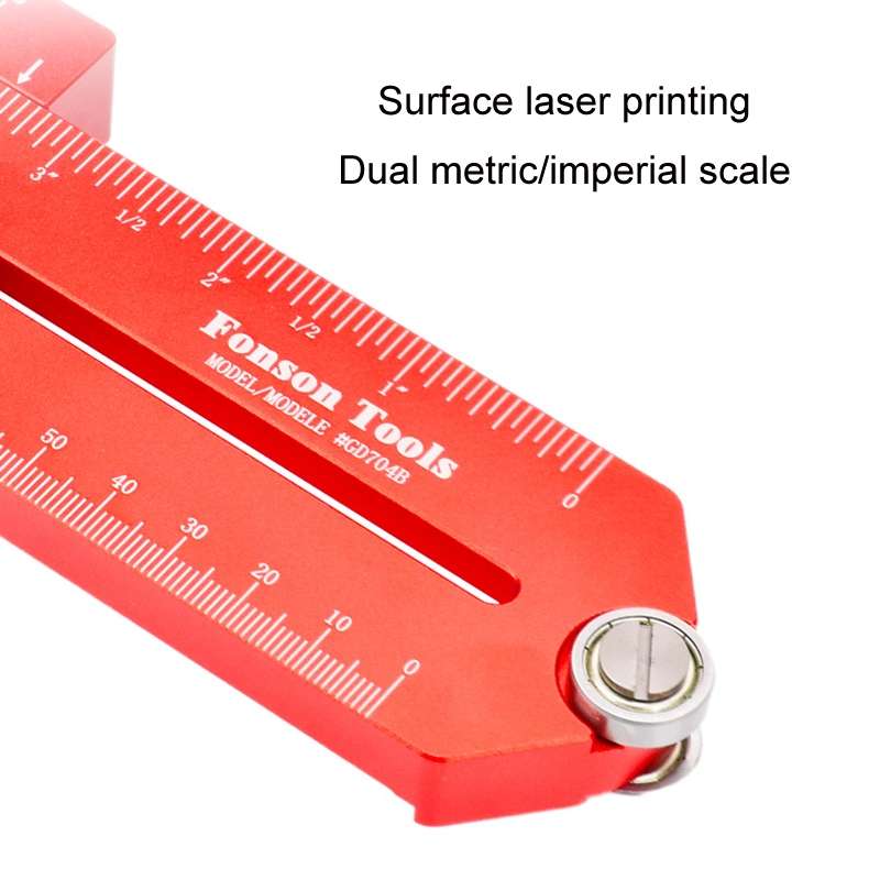 Fonson Woodworking Roller Table Saw Thin Cutting Board Guide Stopper, Model: GD704C