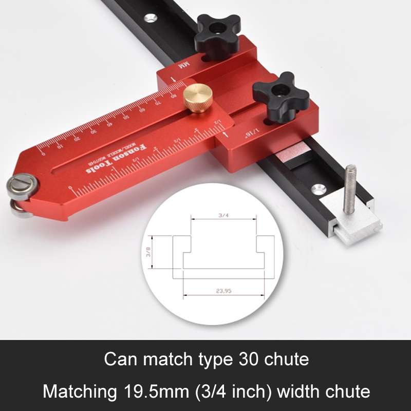 Fonson Woodworking Roller Table Saw Thin Cutting Board Guide Stopper, Model: GD704C