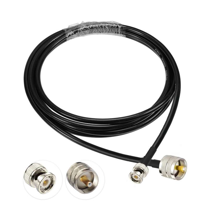 2m BNC Male To UHF Male RG58 Adapter Cable