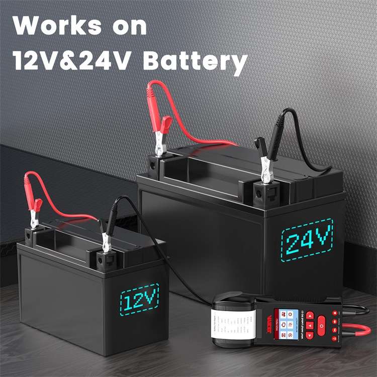 ANCEL 12V/24V Printer-Type Car Battery Tester Battery Power CCA Internal Resistance Life Detector(BS